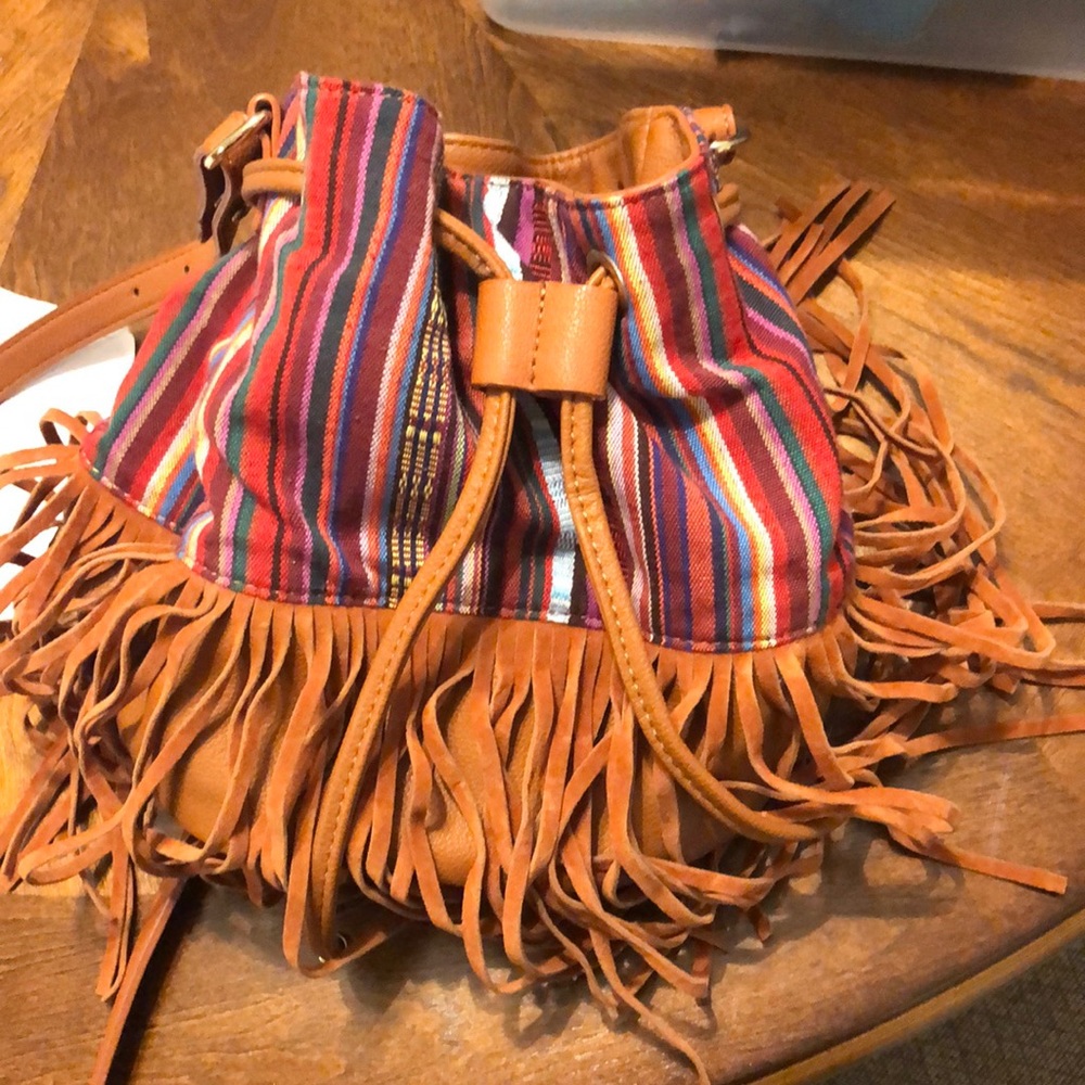 Fringe Bucket Bag